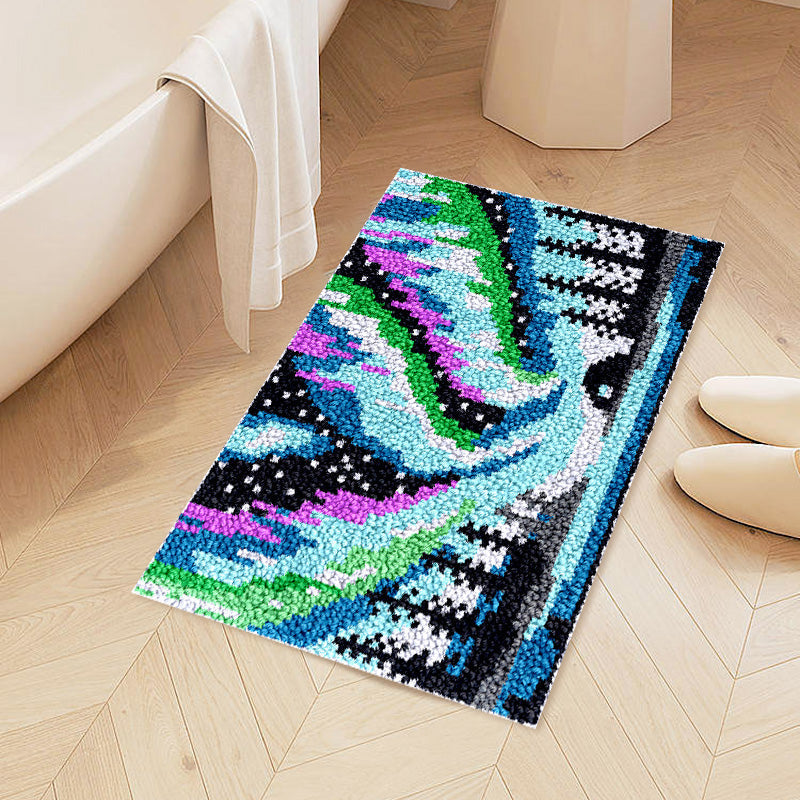 Aurora Borealis Latch Hook Rug Kit