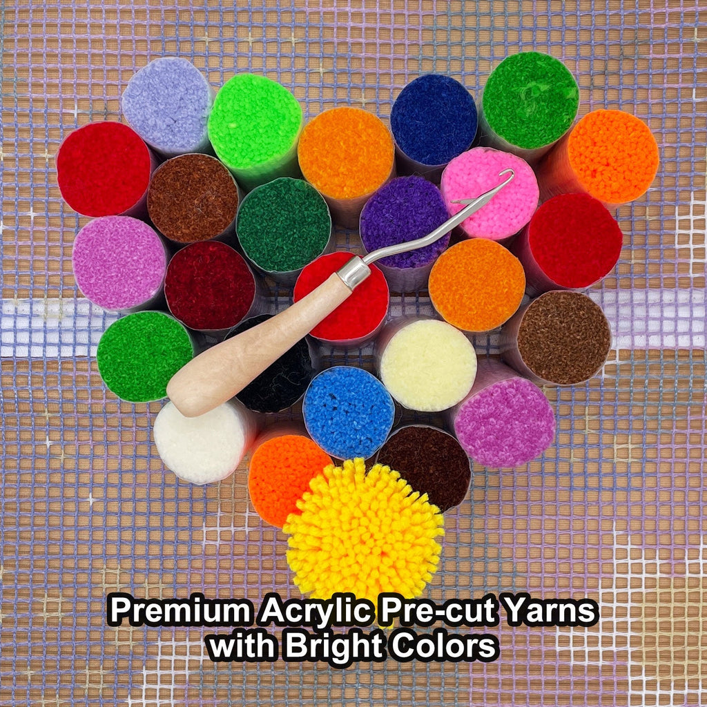 A Duckling's Joyful Day Latch Hook Rug Kit