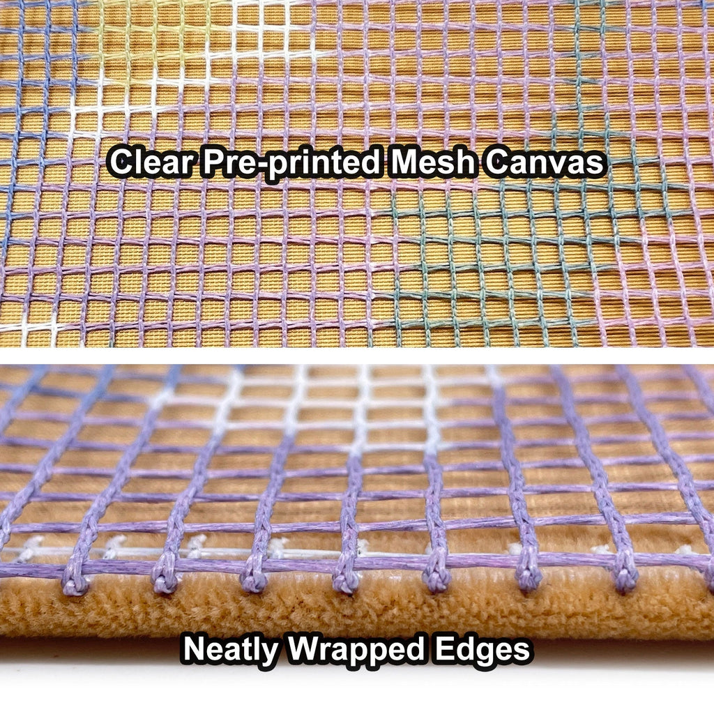 Tropical Flamingos Latch Hook Pillow Kit