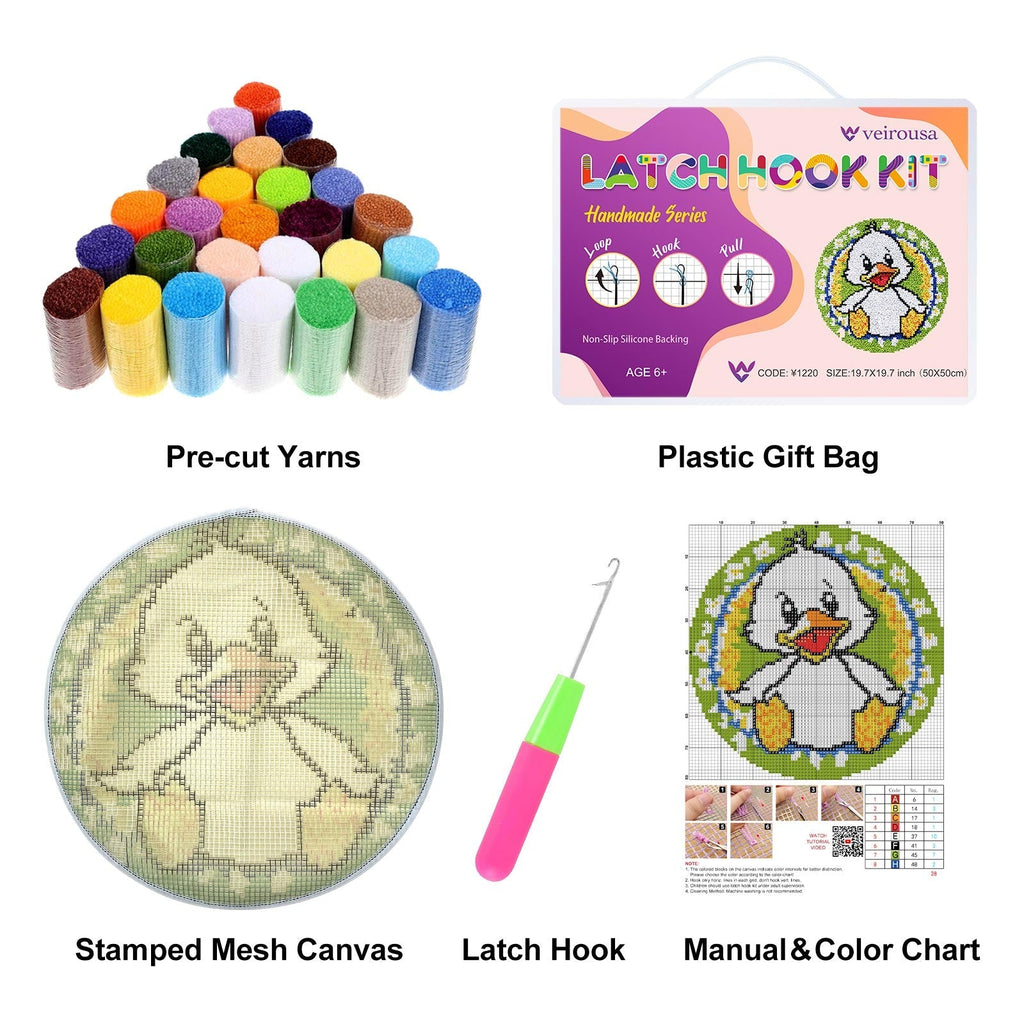 Pterosaur Dinosaur Latch Hook Rug Kit