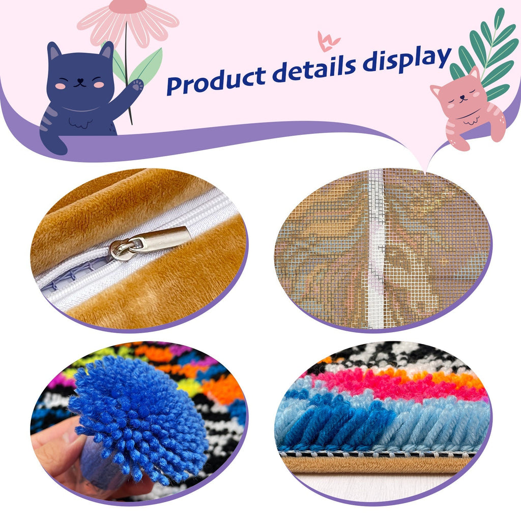 Mother's Tenderness Latch Hook Pillow Kit